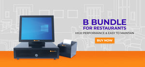 Bargain POS | B Bundle - POS terminal, receipt printer, & cash drawer